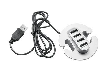 Hub USB 4 porty stříbrná GTV